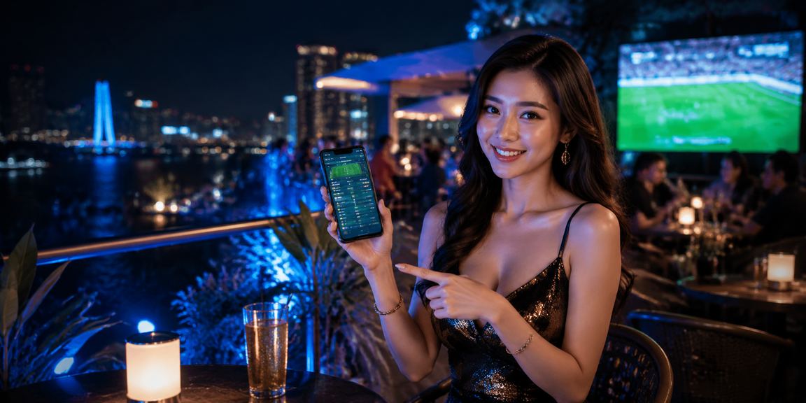 Người dùng tại Hà Nội kiểm tra thói quen cá cược của mình trên điện thoại bên ly cà phê